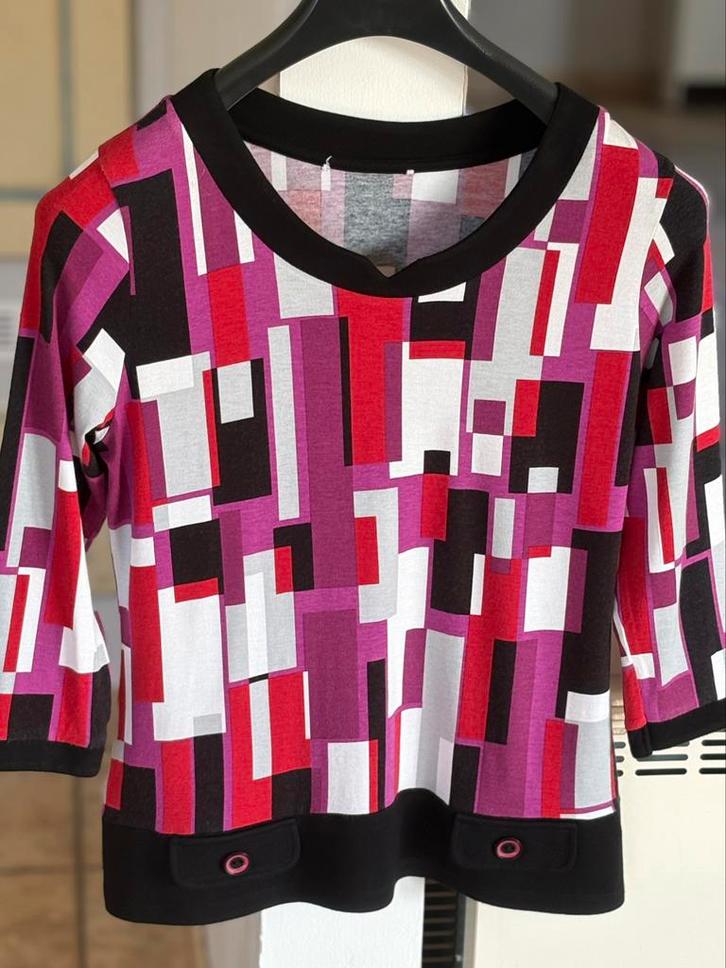 Blouse manche 3/4 colorée, Kleding | Dames, Truien en Vesten, Zo goed als nieuw, Ophalen of Verzenden