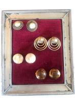Vintage oorbellen en broches, Handtassen en Accessoires, Antieke sieraden, Ophalen of Verzenden, Goud, Oorbellen