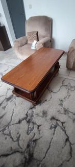 Table basse en bois massif 130*60, Ophalen, Zo goed als nieuw