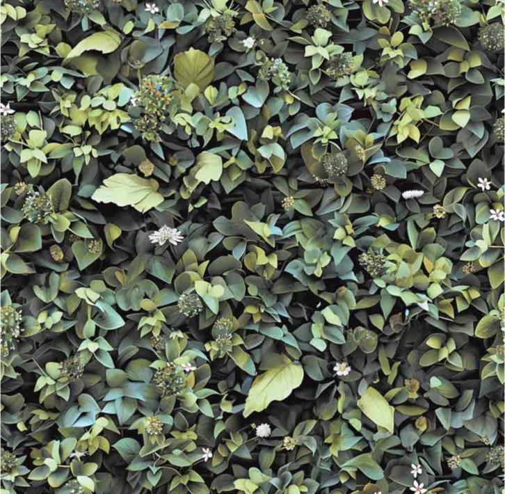 Vinylbehang met groen muurpatroon voor planten, Huis en Inrichting, Stoffering | Behang, Groen, 75 m² of meer, Verzenden