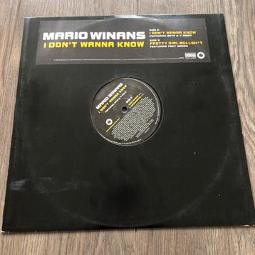 Mario Winans - I Don’t Wanna Know + Pretty Girl Bulls (vinyl, Enlèvement ou Envoi, 2000 à nos jours, Utilisé, 12 pouces