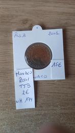 Monaco 2 € 2001 TTB, Ophalen of Verzenden, Monaco, 2 euro, Losse munt