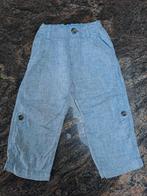 Mt 92 Wit blauw linnen broekje, Kinderen en Baby's, Kinderkleding | Maat 92, Broek, Gebruikt, Ophalen of Verzenden, H&m