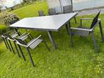 Ensemble table + 8 chaises, Jardin & Terrasse, Comme neuf, 8 places, Aluminium