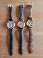 3 x horloges ( met muziekinstumenten ), Handtassen en Accessoires, Horloges | Antiek, Ophalen, Polshorloge, Met bandje
