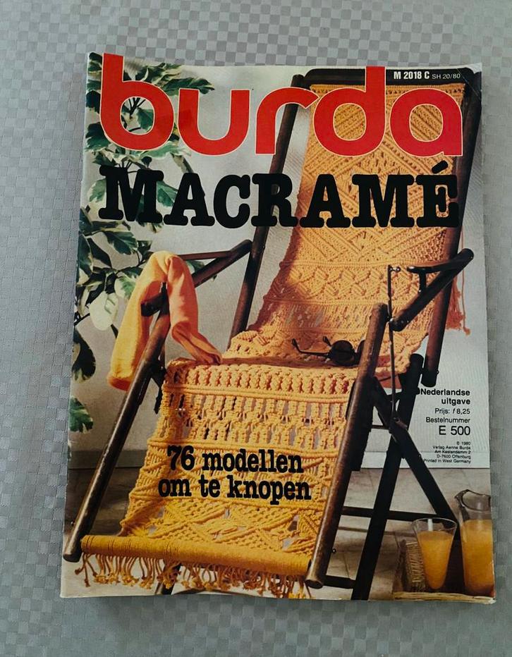 🍄 Retro / Vintage  Burda Macramé  Uitleg + patronen, Verzamelen, Kleding en Patronen, Nieuw, Ophalen of Verzenden