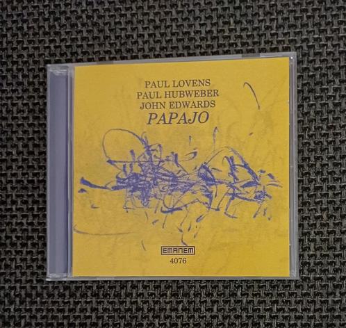CD: Paul Lovens, Paul Hubweber, John Edwards: Papajo (Emanem, Cd's en Dvd's, Cd's | Jazz en Blues, Zo goed als nieuw, Jazz, 1980 tot heden