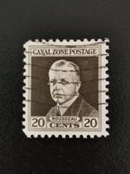 Panama Canal Zone 1928 - bekende personen - Rousseau, Postzegels en Munten, Ophalen of Verzenden, Gestempeld, Midden-Amerika