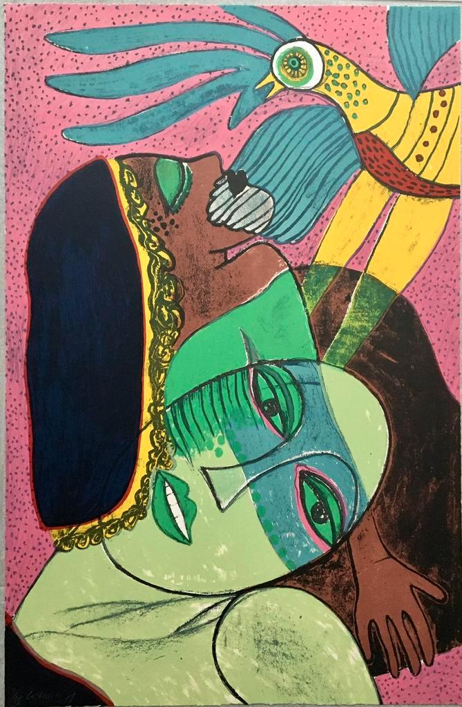 Zeldzame litho CORNEILLE “ Vertige de l’oeil” ,1979, Antiek en Kunst, Kunst | Litho's en Zeefdrukken, Ophalen