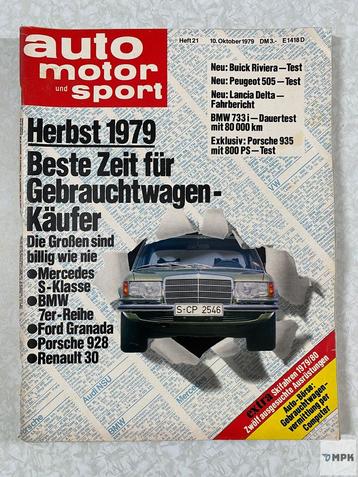 Auto Motor Und Sport Magazin 10 Oktober 1979 #21 beschikbaar voor biedingen