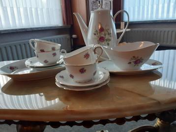 Mooi retro koffie servies, Enlèvement, Utilisé, Tasse(s) et/ou soucoupe(s)