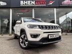 Jeep Compass 1.4 Turbo 4x4 Limited/NAVI/CAMERA/CUIR/GARANTIE, Auto's, Automaat, Gebruikt, 4 cilinders, Compass