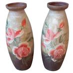 paar beschilderde glazen vazen, Ophalen