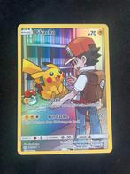 Pikachu cosmic eclipse pokemon kaart, Ophalen of Verzenden, Zo goed als nieuw, Losse kaart, Foil