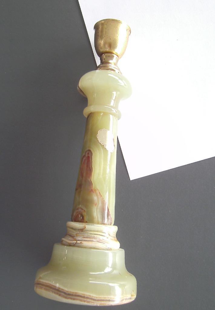 Italiaanse onyx lampvoet 25 x 9 cm, Antiek en Kunst, Antiek | Verlichting, Ophalen of Verzenden