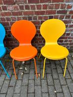 6 chaises colorées, Maison & Meubles, Autres couleurs, Enlèvement, Bois, Cinq, Six Chaises ou plus