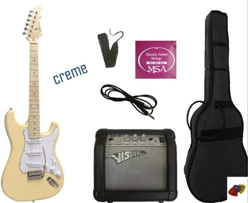 Splinternieuwe elektrische gitaar + versterker + accessoires, Muziek en Instrumenten, Snaarinstrumenten | Gitaren | Elektrisch