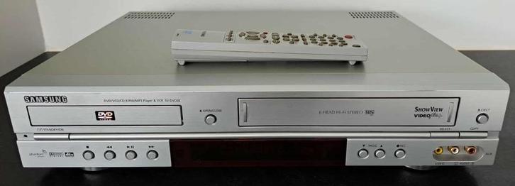 SAMSUNG SV-DVD3E DVD, VCD, CD-R & RW, MP3 speler en VCR, Audio, Tv en Foto, Videospelers, Gebruikt, VHS-speler of -recorder, Ophalen of Verzenden
