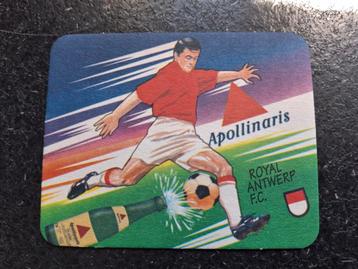 Tapis à bière de football RAFC | Royal Football Club Antwerp, Enlèvement ou Envoi, Comme neuf, Sous-bock