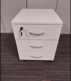 Caisson de bureau 3 tiroirs avec clés, Maison & Meubles, Armoires | Commodes, Comme neuf, Enlèvement ou Envoi