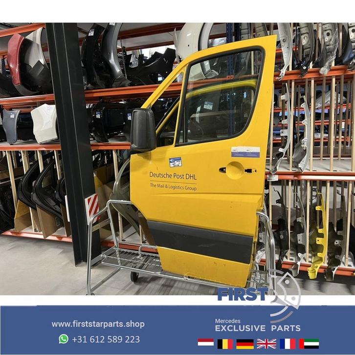 W906 SPRINTER DEUR LINKS VOOR COMPLEET PORTIER LINKSVOOR Mer, Auto-onderdelen, Carrosserie, Deur, Mercedes-Benz, Voor, Links, Gebruikt