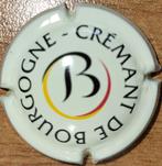 Crémant Bourgogne capsule Generiek crème & zwart nr. 21, Verzamelen, Wijnen, Nieuw, Frankrijk, Witte wijn, Ophalen of Verzenden