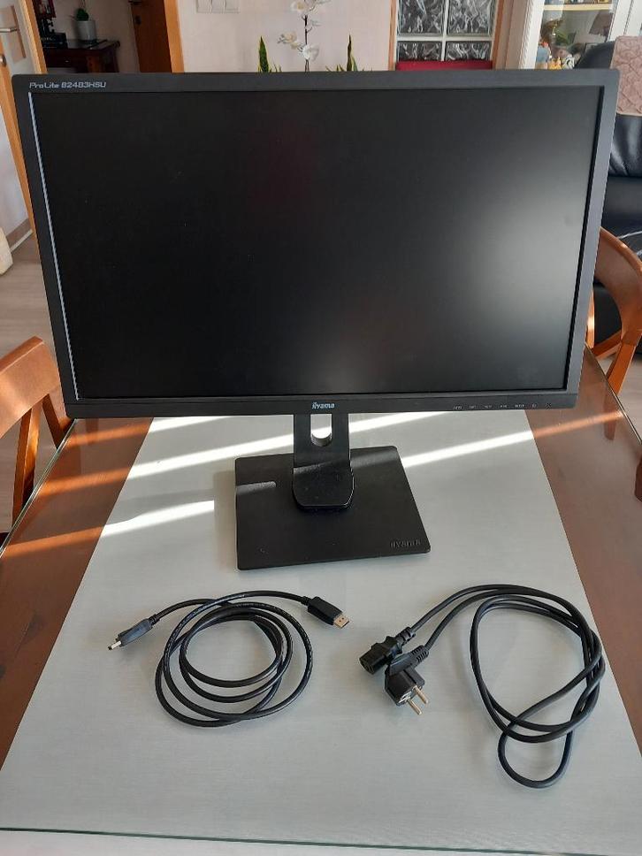 Beeldscherm, Computers en Software, Monitoren, Gebruikt, 60 Hz of minder, DVI, USB-C, In hoogte verstelbaar, Draaibaar, Kantelbaar