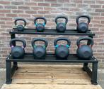Kettlebells/ kettlebells set 4kg t/m 32kg met rek! NIEUW!, Sport en Fitness, Fitnessmaterialen, Ophalen, Nieuw, Kettlebell