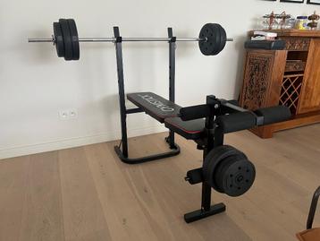 Gymstick Halterbank met gewichten - Fitnessbank beschikbaar voor biedingen