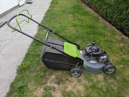 Green-cut grasmaaier benzine, Tuin en Terras, Grasmaaiers, Gebruikt, Benzine-grasmaaier, 40 t/m 49 cm, Cirkelmaaier, Ophalen