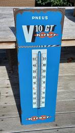 Emaille thermometer autobanden KLEBER V10 ca 1960, Reclamebord, Gebruikt, Ophalen of Verzenden