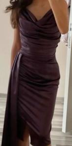 Satijnen feestkleed, Kleding | Dames, Gelegenheidskleding, Ophalen, Nieuw, Maat 36 (S)