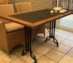 Bistro tafels met gietijzeren poten, Ophalen, Gebruikt, 50 tot 100 cm, Vierkant