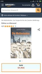 Die Weltenlenker. Zur Vorgeschichte des Zweiten Weltkriegs, Livres, Autres sujets/thèmes, Joachim Paschen, Enlèvement ou Envoi