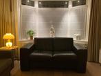 Donker bruin leren sofa voor twee personen, Maison & Meubles, 150 à 200 cm, Retro - Vintage, Deux personnes, Banc droit