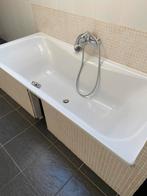 Badkuip geëmailleerd 180cm op 80cm met centrale afvoer, Ophalen, Zo goed als nieuw