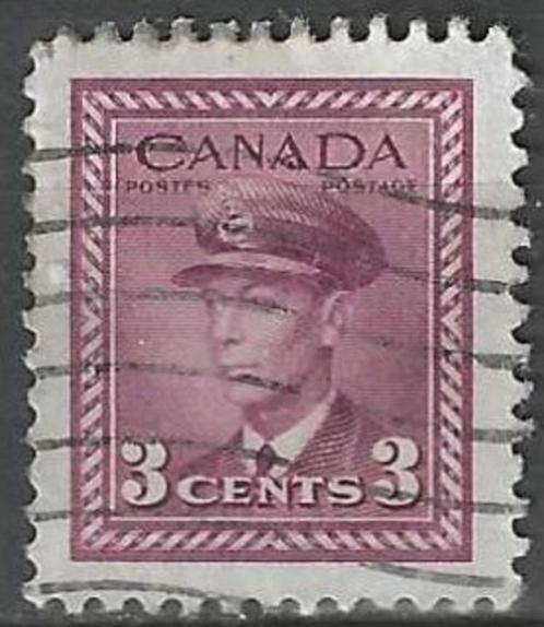 Canada 1943-1948 - Yvert 208 - Koning George VI (ST), Postzegels en Munten, Postzegels | Amerika, Gestempeld, Verzenden