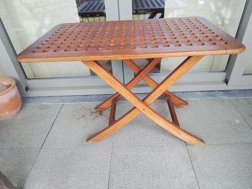 ARC MARINE INKLAPBARE TEAK TAFEL VERSTELBAAR IN 3 HOOGTE'S, Watersport en Boten, Accessoires en Onderhoud, Zo goed als nieuw, Interieur en Kussens