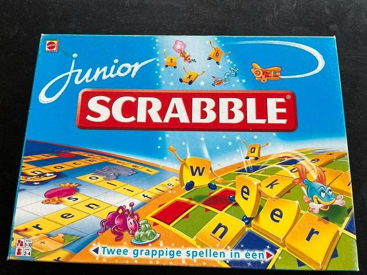 Scrabble junior, Hobby & Loisirs créatifs, Jeux de société | Jeux de plateau, Utilisé, Trois ou quatre joueurs, Enlèvement ou Envoi