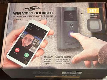 Wifi video doorbell + 230 V receiver beschikbaar voor biedingen