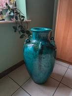 Mooie vaas, Ophalen, Zo goed als nieuw, Groen, Aardewerk of Porselein