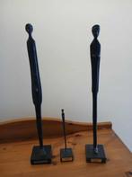 3 Statuettes figurines famille, métal art étrusque Simoncini, Ophalen