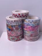 Stationery  scrapbooking washi tap masking tape bloemen set, Hobby en Vrije tijd, Scrapbooking, Ophalen of Verzenden, Zo goed als nieuw