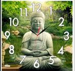 horloge bouddha , diamond painting  complet avec mécanisme, Hobby en Vrije tijd, Ministeck, Ophalen of Verzenden, Nieuw, Losse ministeck of Strip