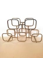 wijnrek 5 flessen - messing, Ophalen of Verzenden