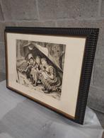 Zeer mooie kader prent in glas....80x60cm...0478028005, Ophalen of Verzenden