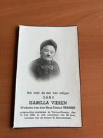 I.Vieren-  Oostduinkerke ? 1848  + Voroux-Goreux 1946, Collections, Images pieuses & Faire-part, Carte de condoléances, Envoi
