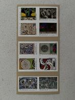 9 feuillets de 10 timbres Pierre Alechinsky, Art, Timbre-poste, Enlèvement ou Envoi, Non oblitéré