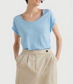 Tommy Hilfiger linnen t-shirt Nieuw, Blauw, Maat 46/48 (XL) of groter, Nieuw, Ophalen of Verzenden