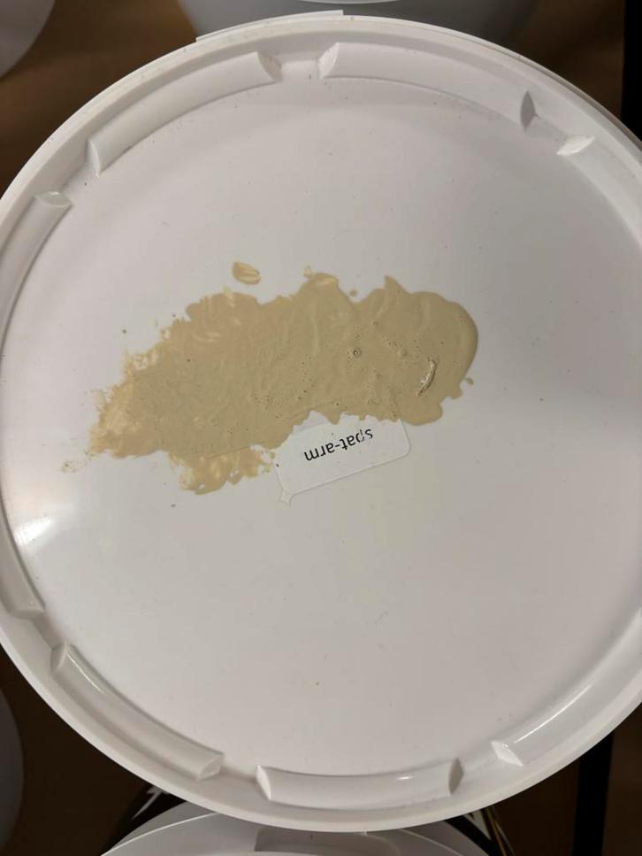 Donkerbeige muurverf voor binnen en buiten 5liter, Hobby en Vrije tijd, Schilderen, Nieuw, Acrylverf, Ophalen